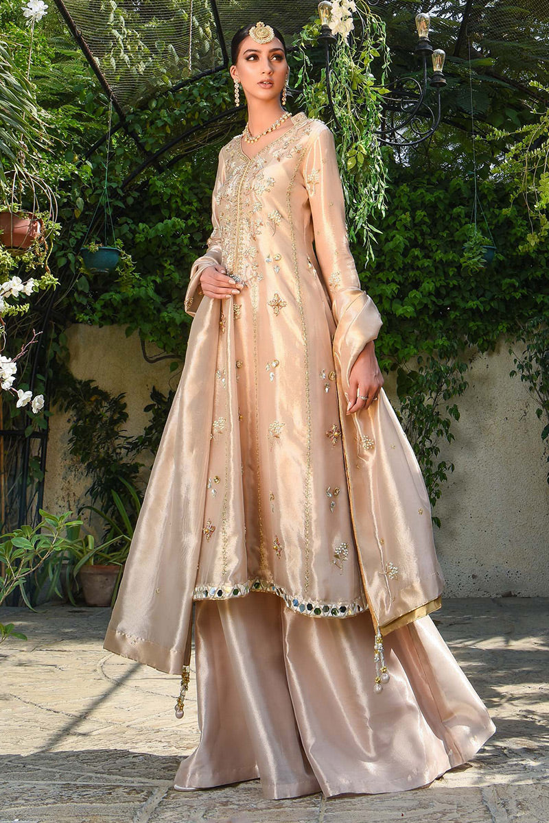 sachin and babi light blue dress Embroidered Fable Midi Dress main image 0