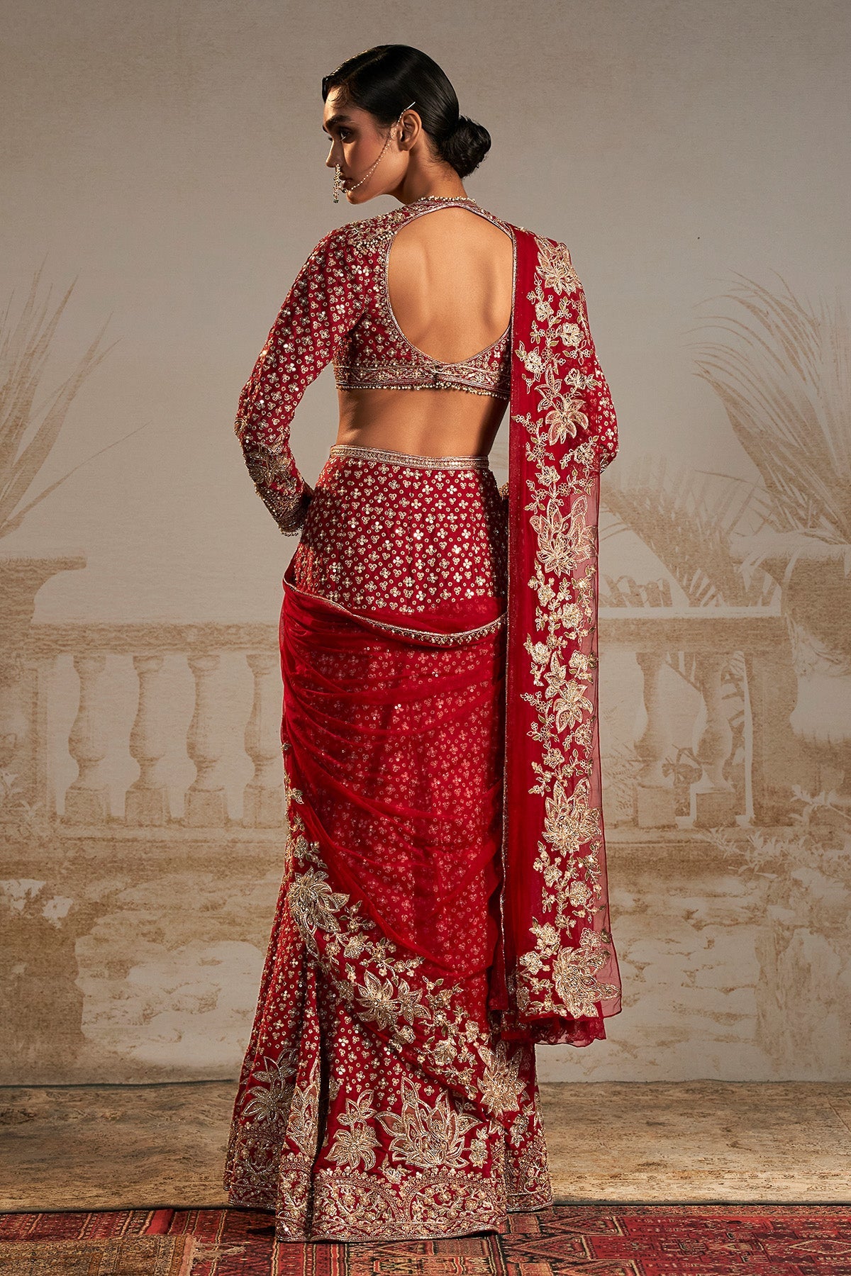 Navdeep Kaur in Sagan Saree Set