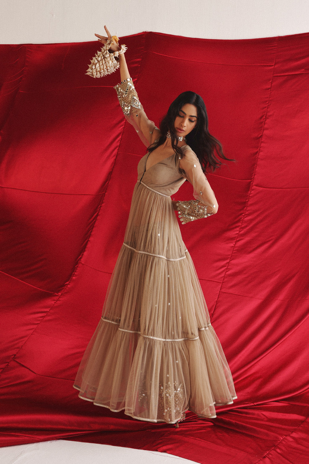 Layered Anarkali Jacket