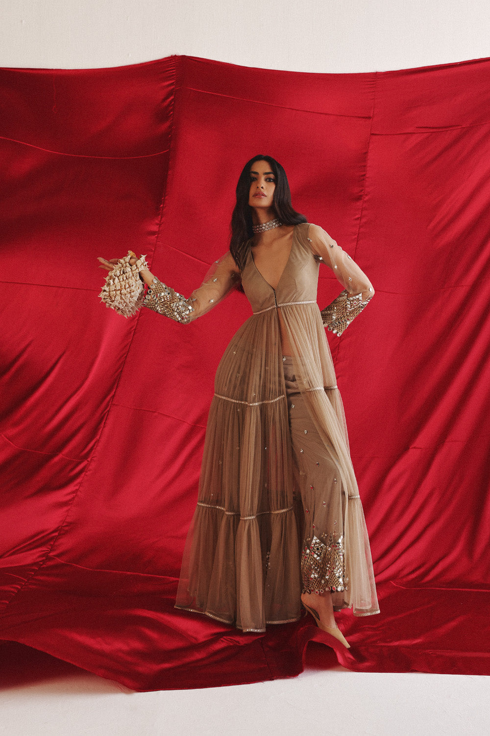 Layered Anarkali Jacket