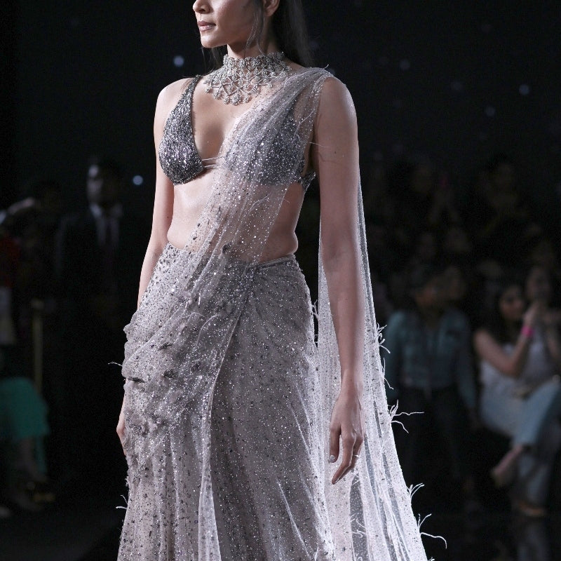 Eres Lehenga Sari Set