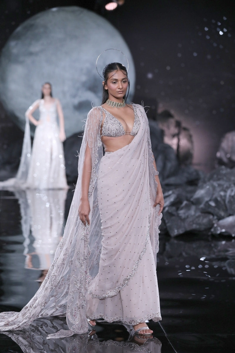 Rhea Chiffon Sari Set