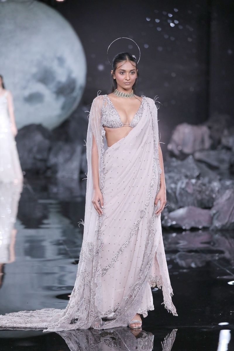 Rhea Chiffon Sari Set