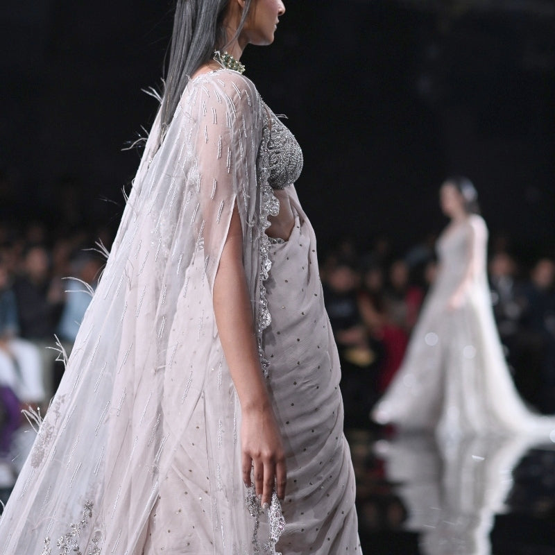 Rhea Chiffon Sari Set