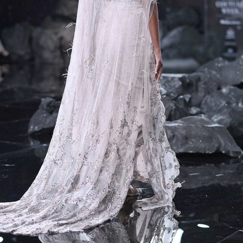 Rhea Chiffon Sari Set