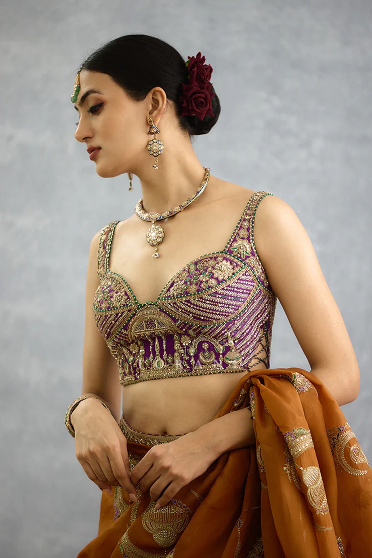 Nuraan Rangsaaz Omaira Saree Set