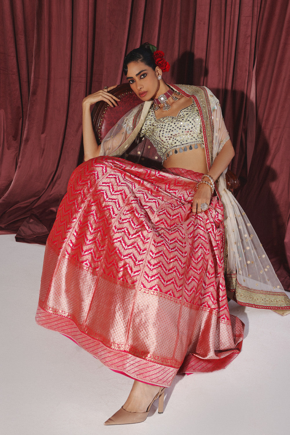 Banarasi Brocade Lehenga Set