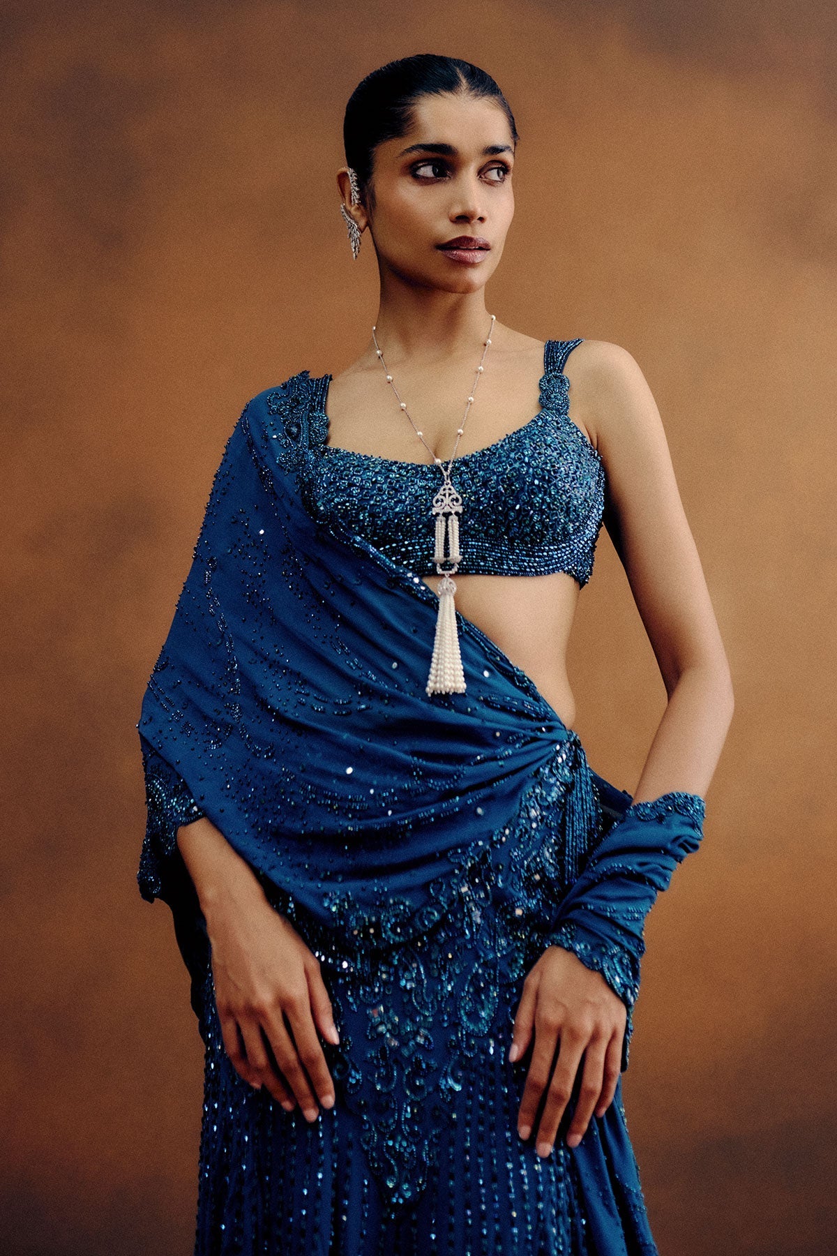 Oceanelle Drape Saree