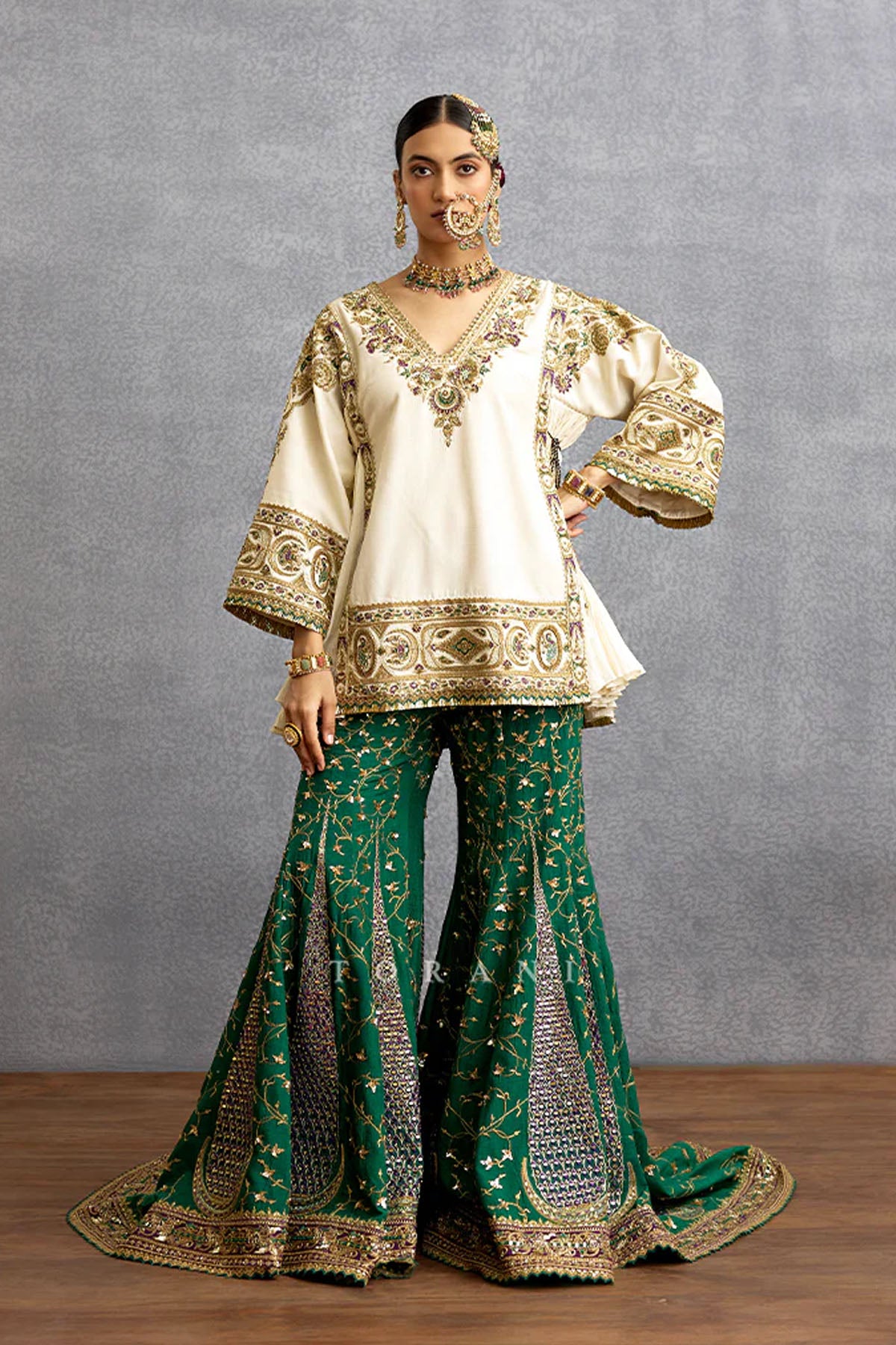 Rangini Sabeena Sharara Set