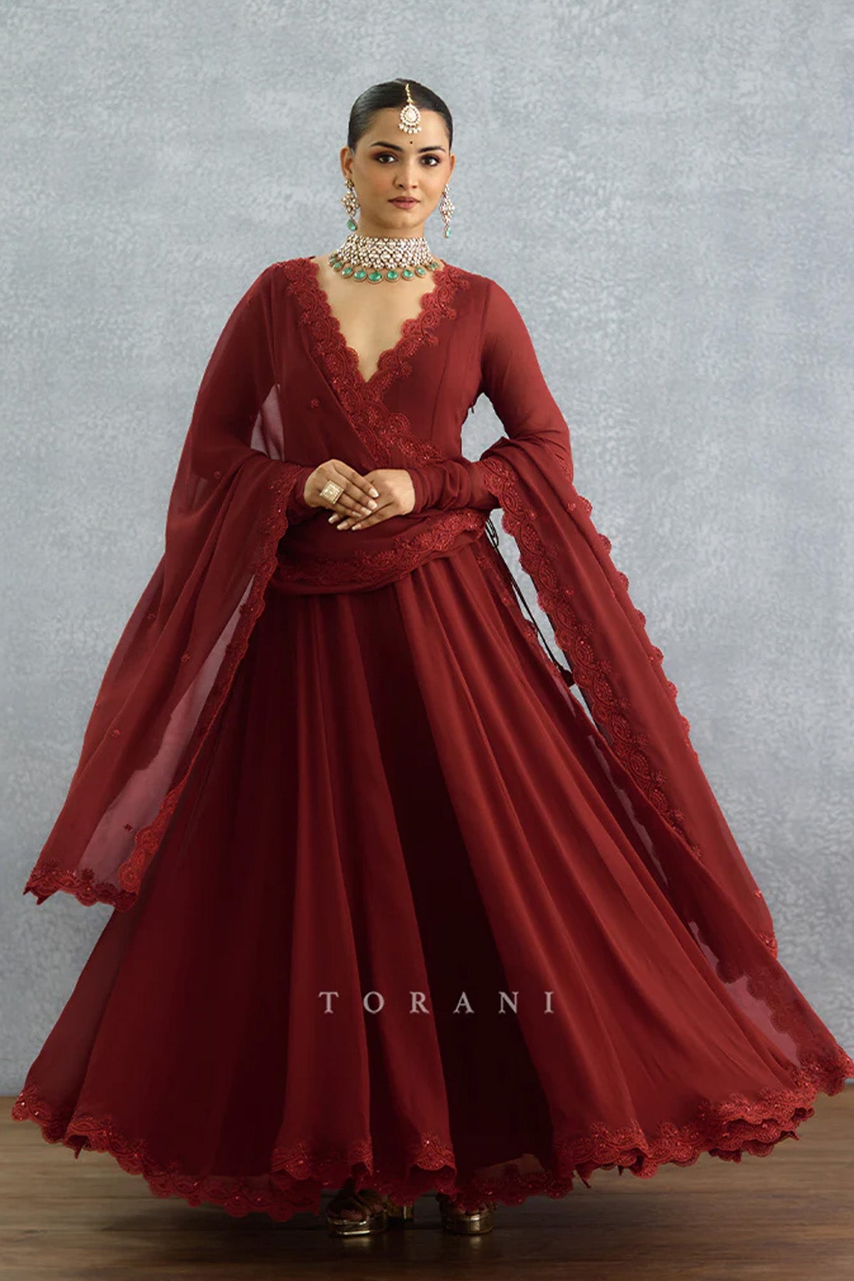 Laalima Prisha Anarkali Set