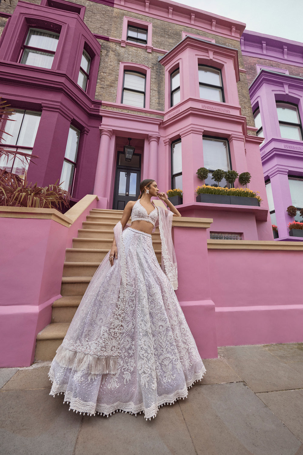 Multi-Coloured Dori Lehenga Set