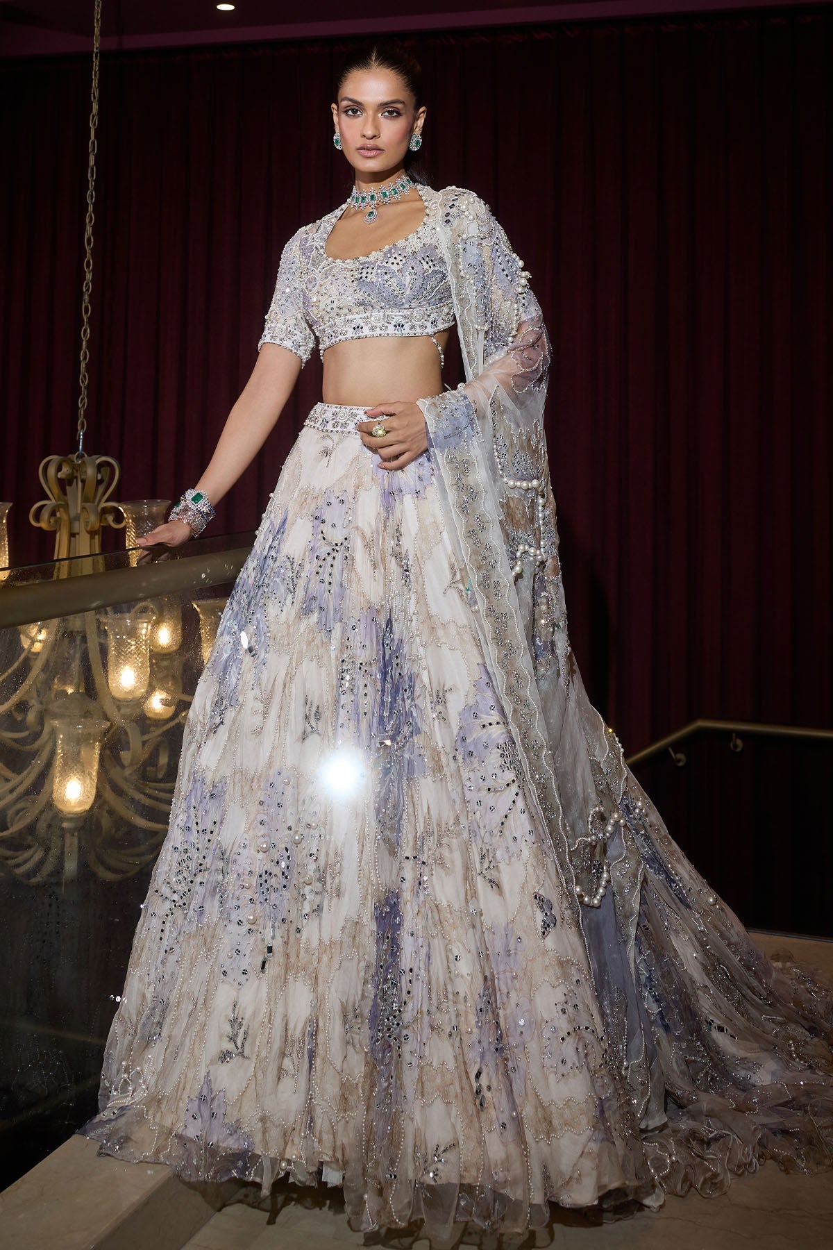 Tara Sutaria in Zeenat lehenga
