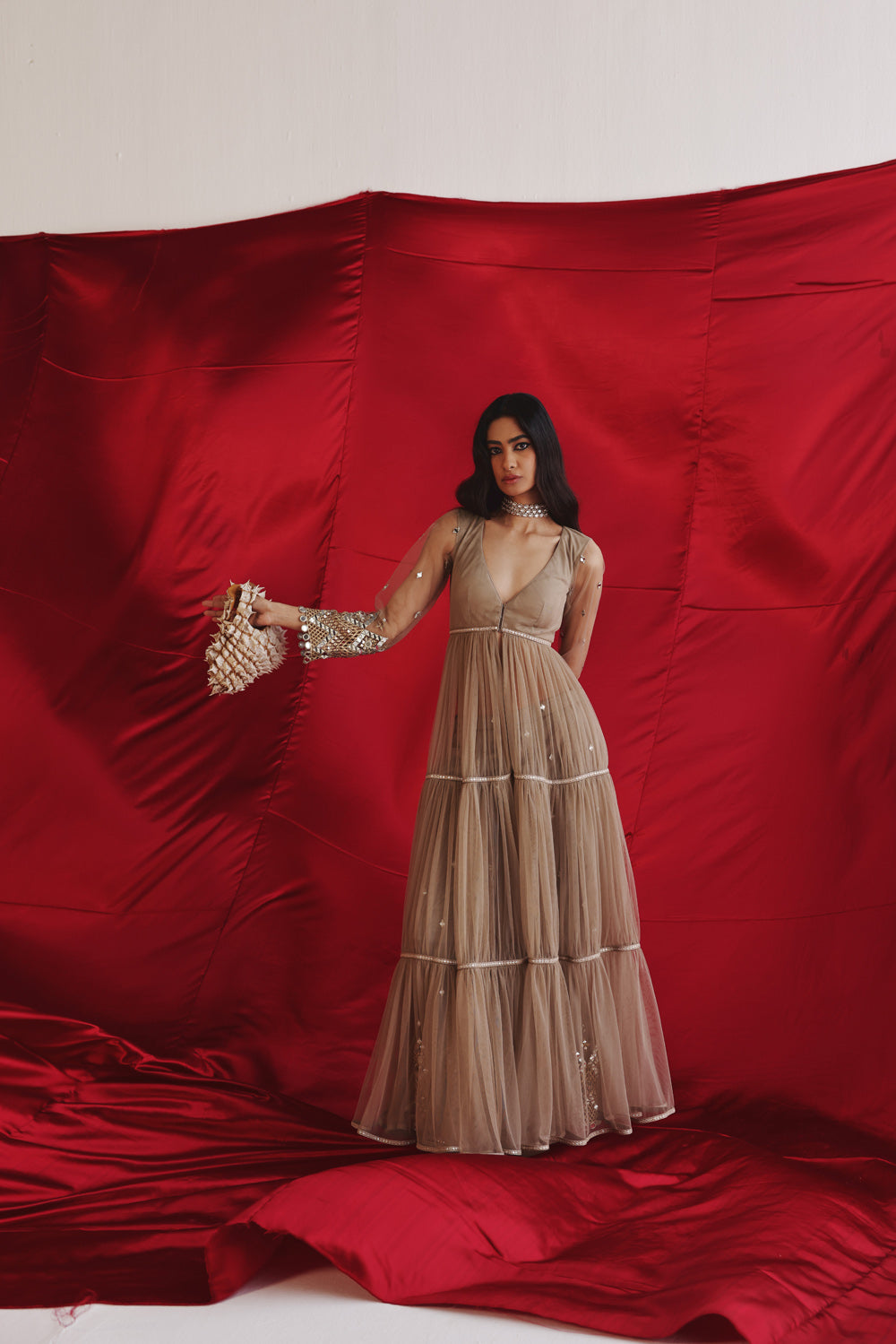 Layered Anarkali Jacket