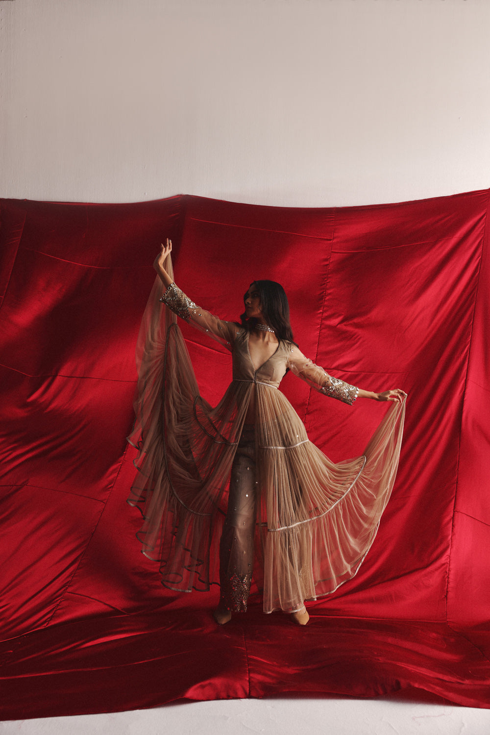 Layered Anarkali Jacket