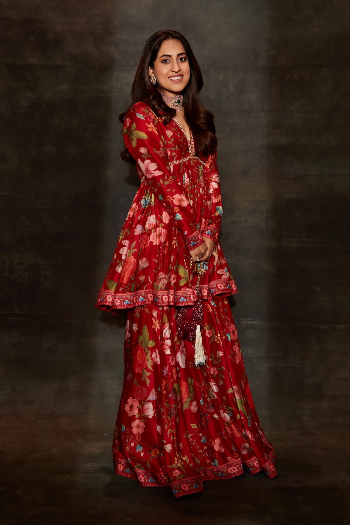 RIDHI MEHRA IN FLORIAN IN RED
