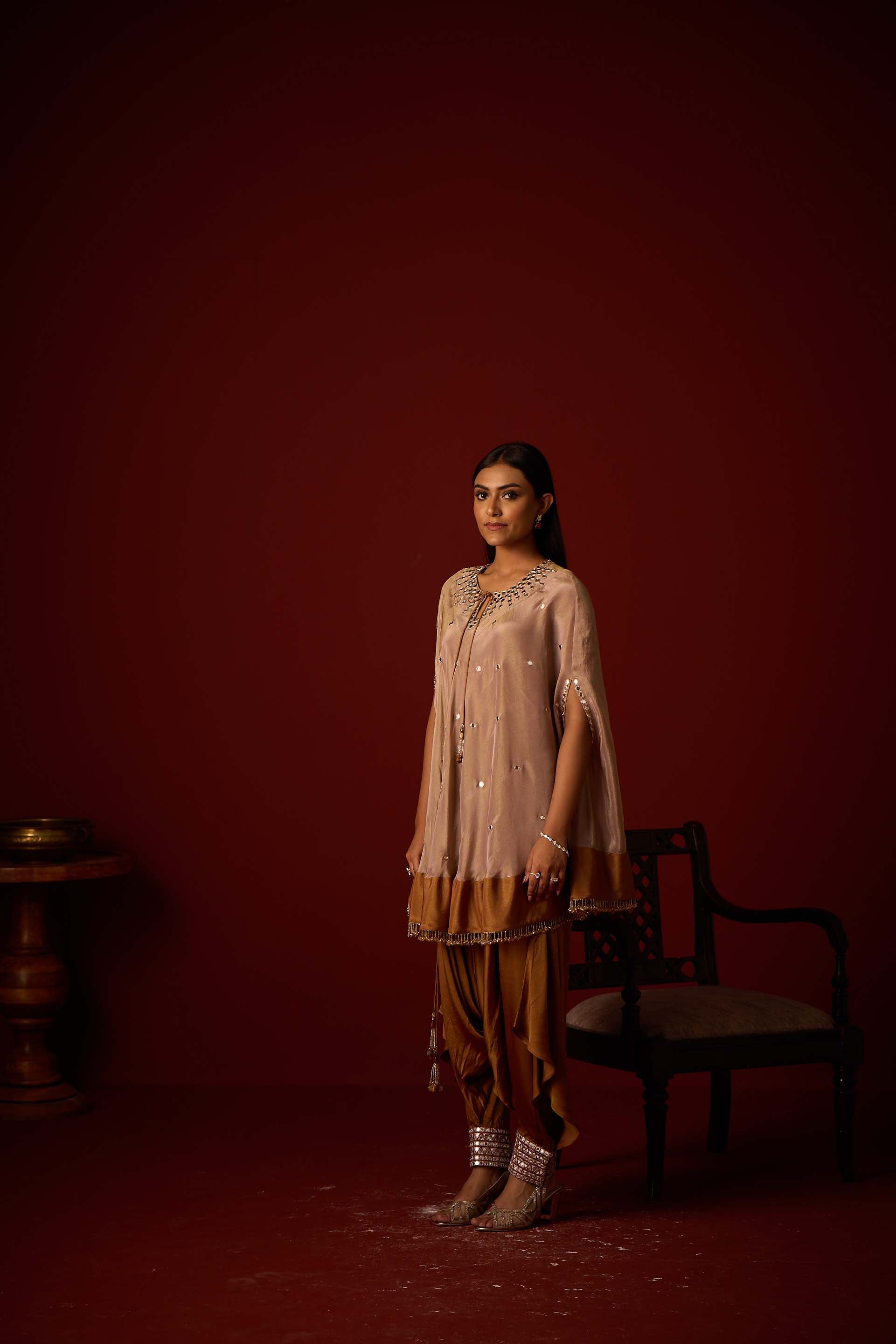 Satin Afghani Dhoti pants