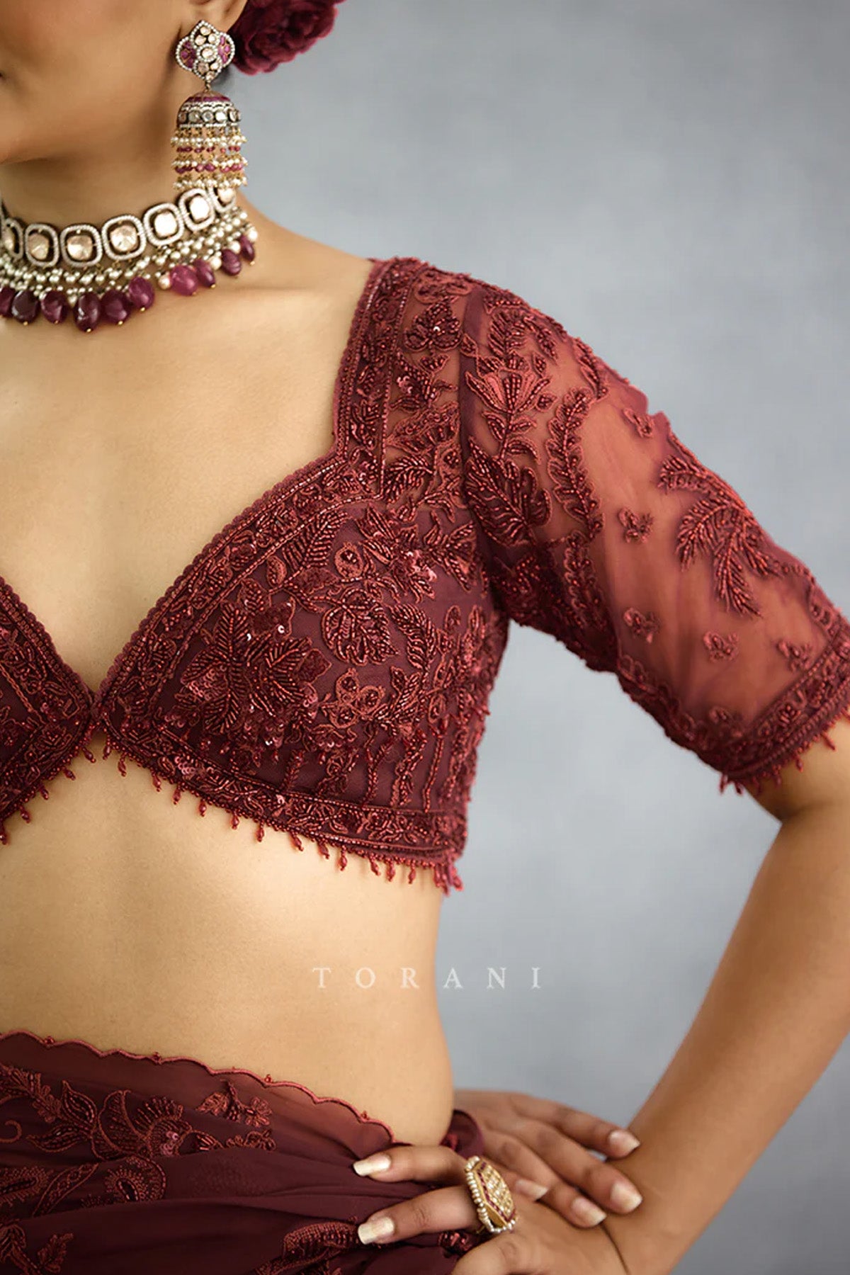 Laalima Pankhuri Blouse