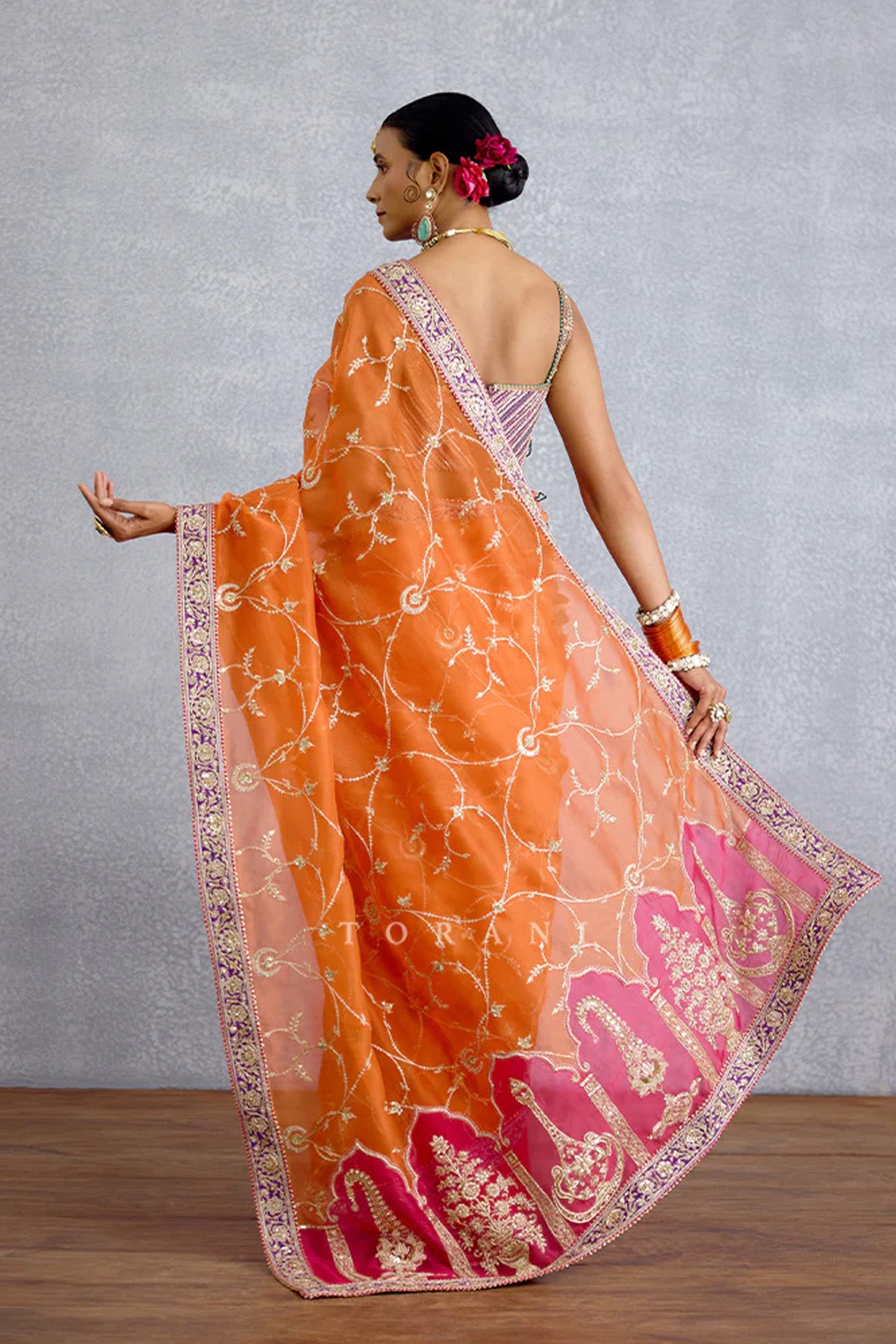 Zafrani Mehrma Saree