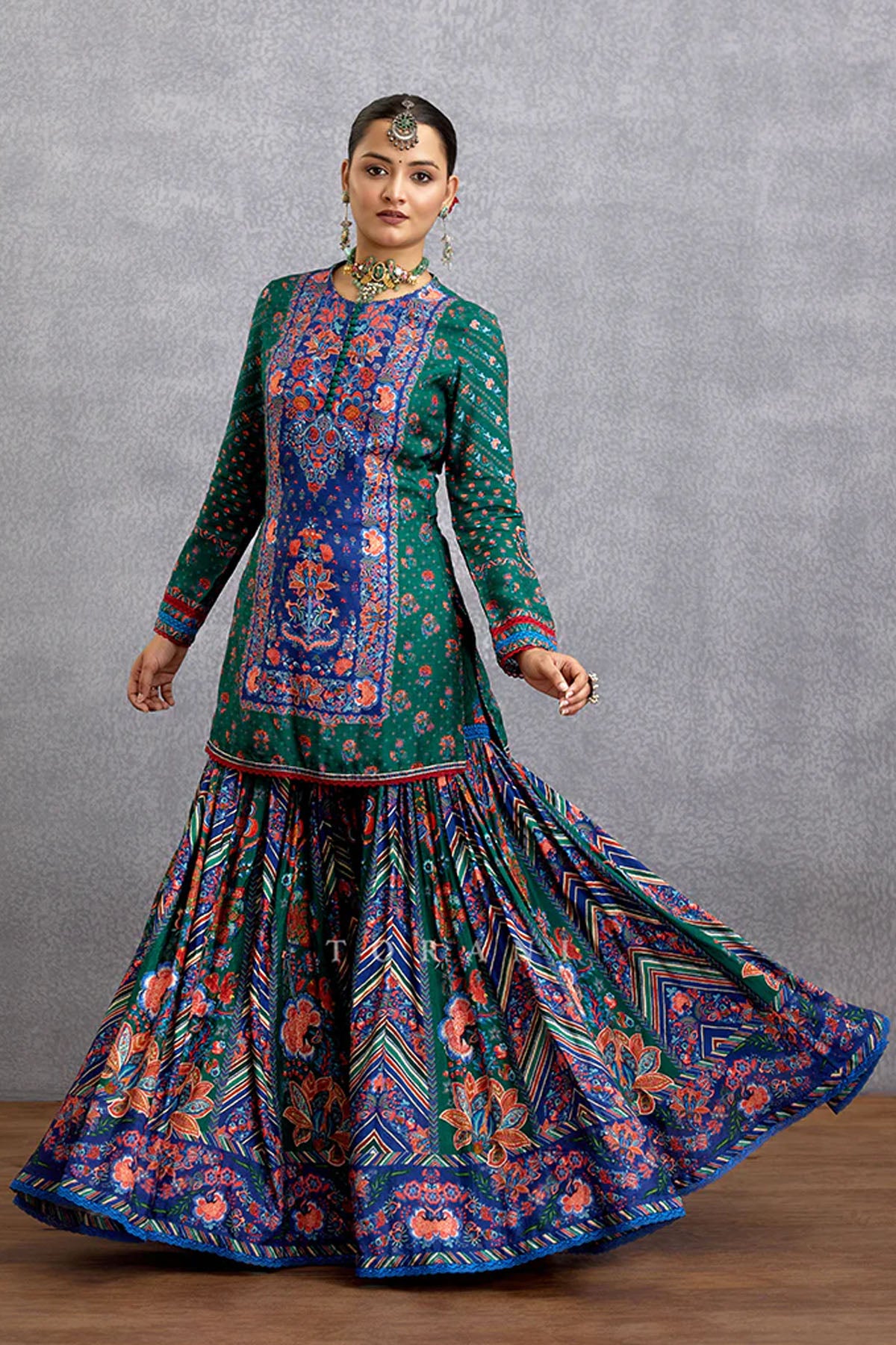 Mayurika Dakshaa Sharara Set