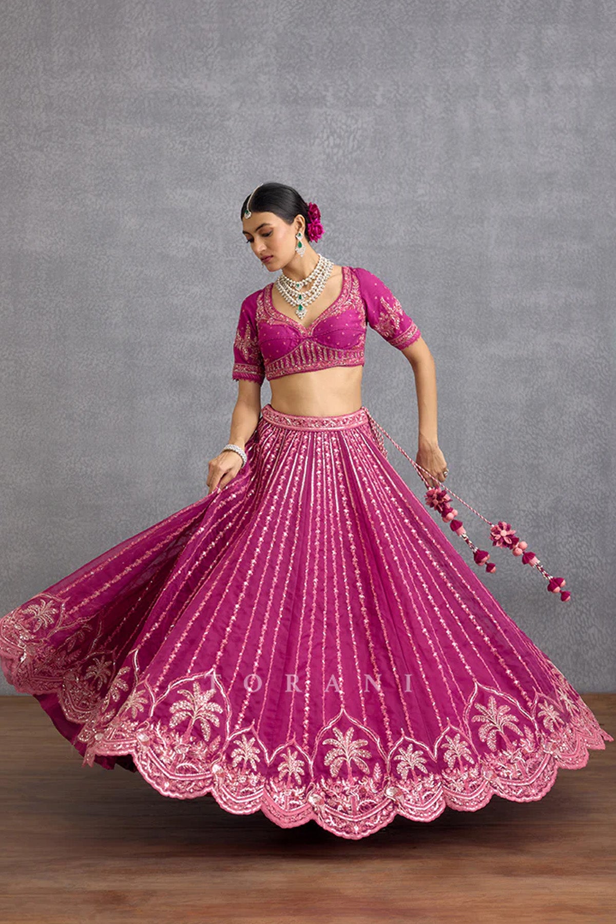 Padmaraga Wrija Lehenga Set