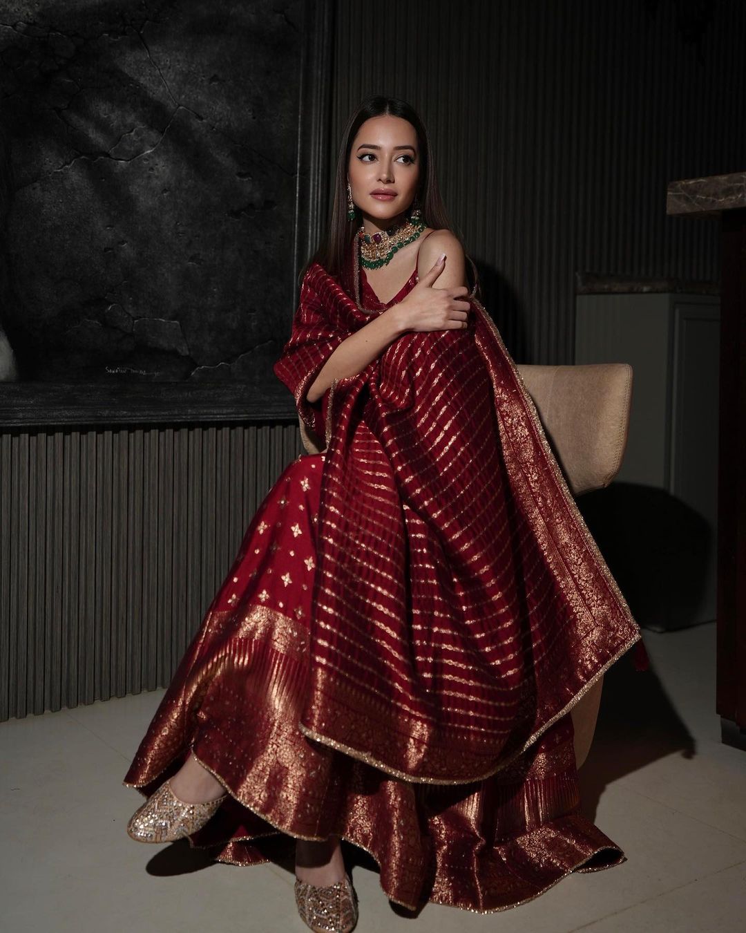 The Sindoori Anarkali