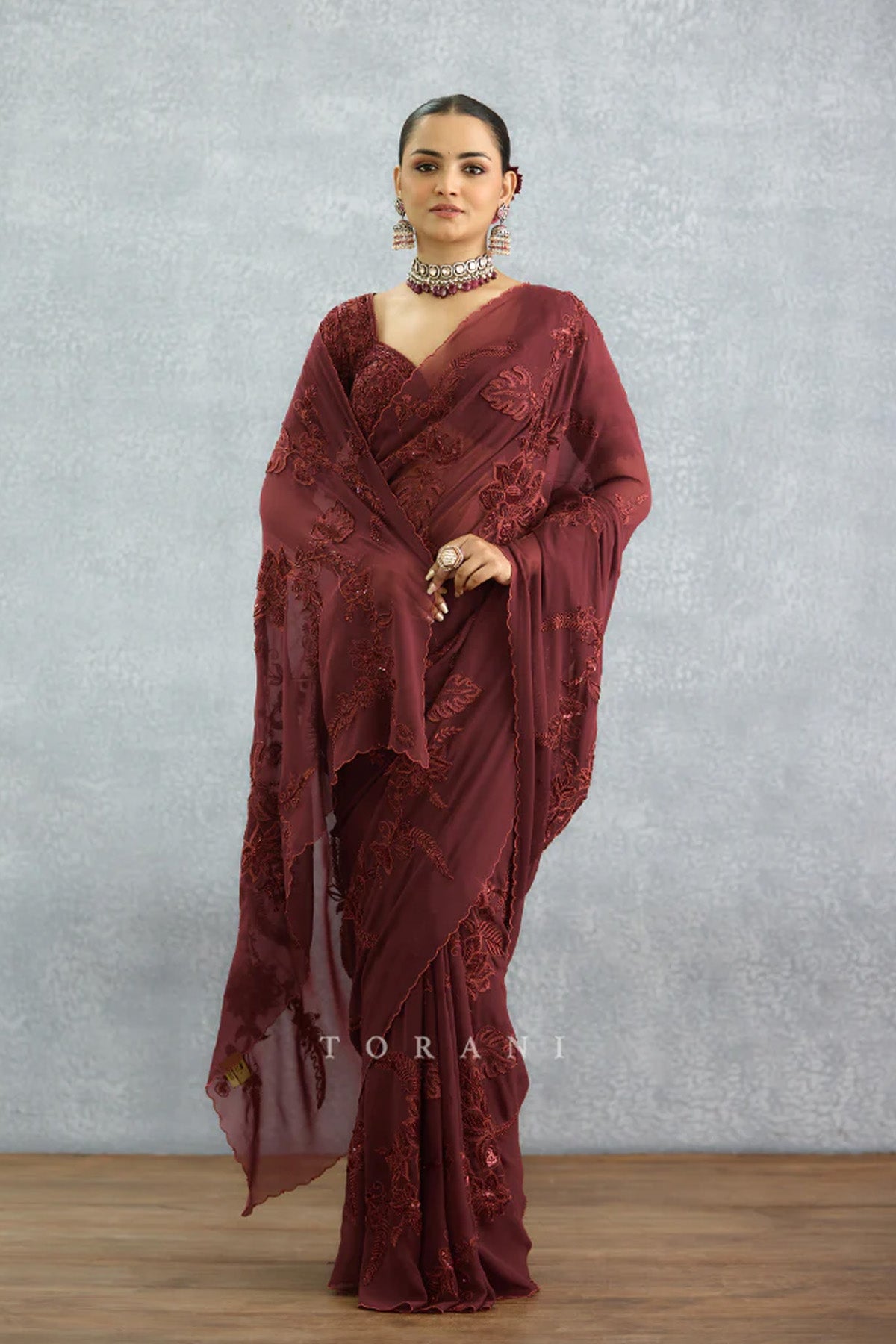 Laalima Pankhuri Saree