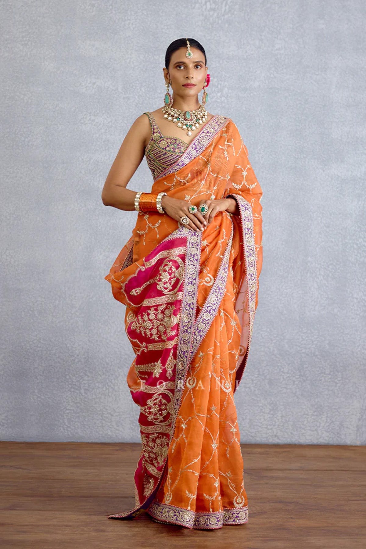 Zafrani Mehrma Saree
