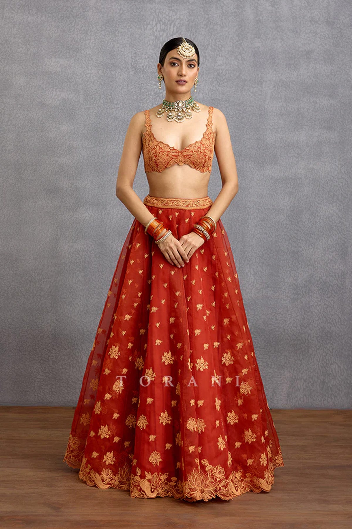 Kunkumi Avani Lehenga Set
