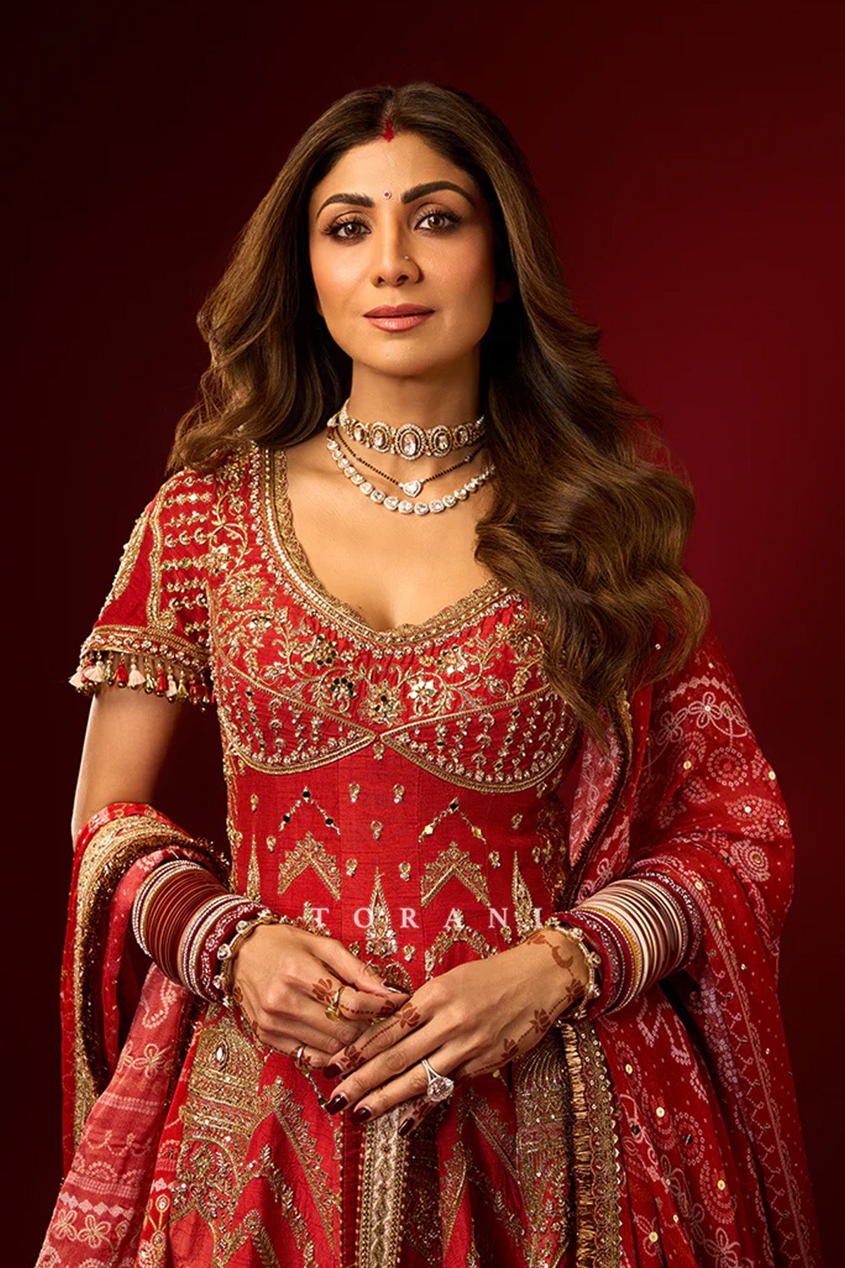 Shilpa Shetty in our Zehra Mahtabe Fareedan Gharara Set