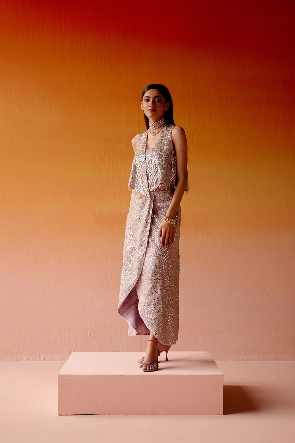OVERLAP SKIRT SET