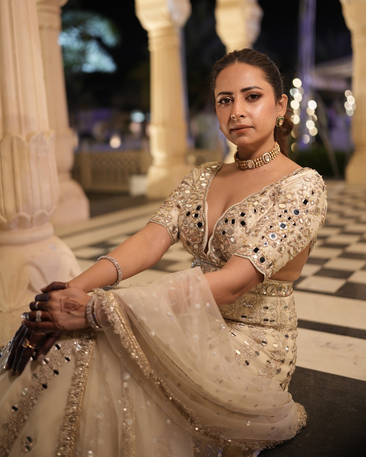 Aasmi Anarkali Set -Sargun Mehta