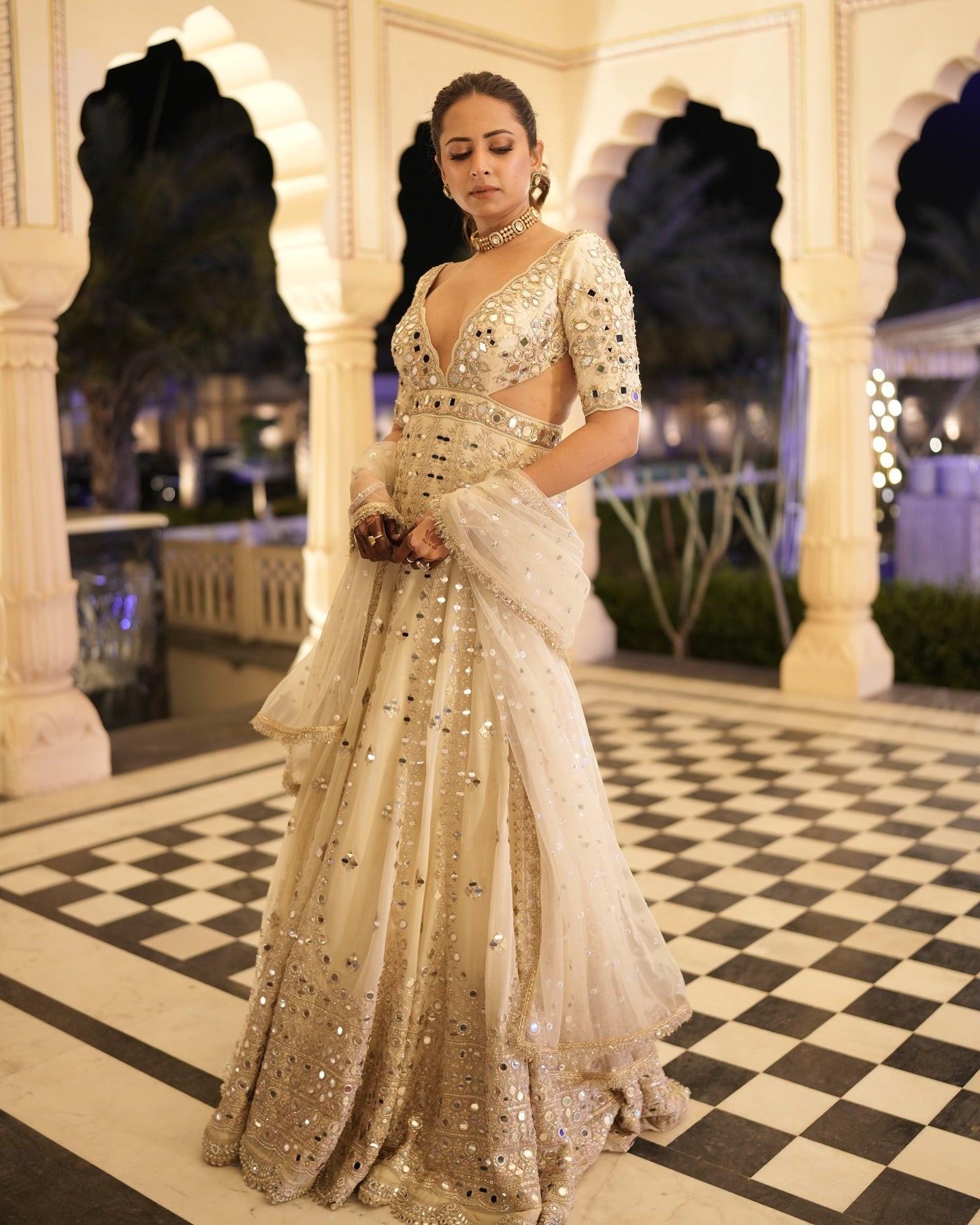 Aasmi Anarkali Set -Sargun Mehta
