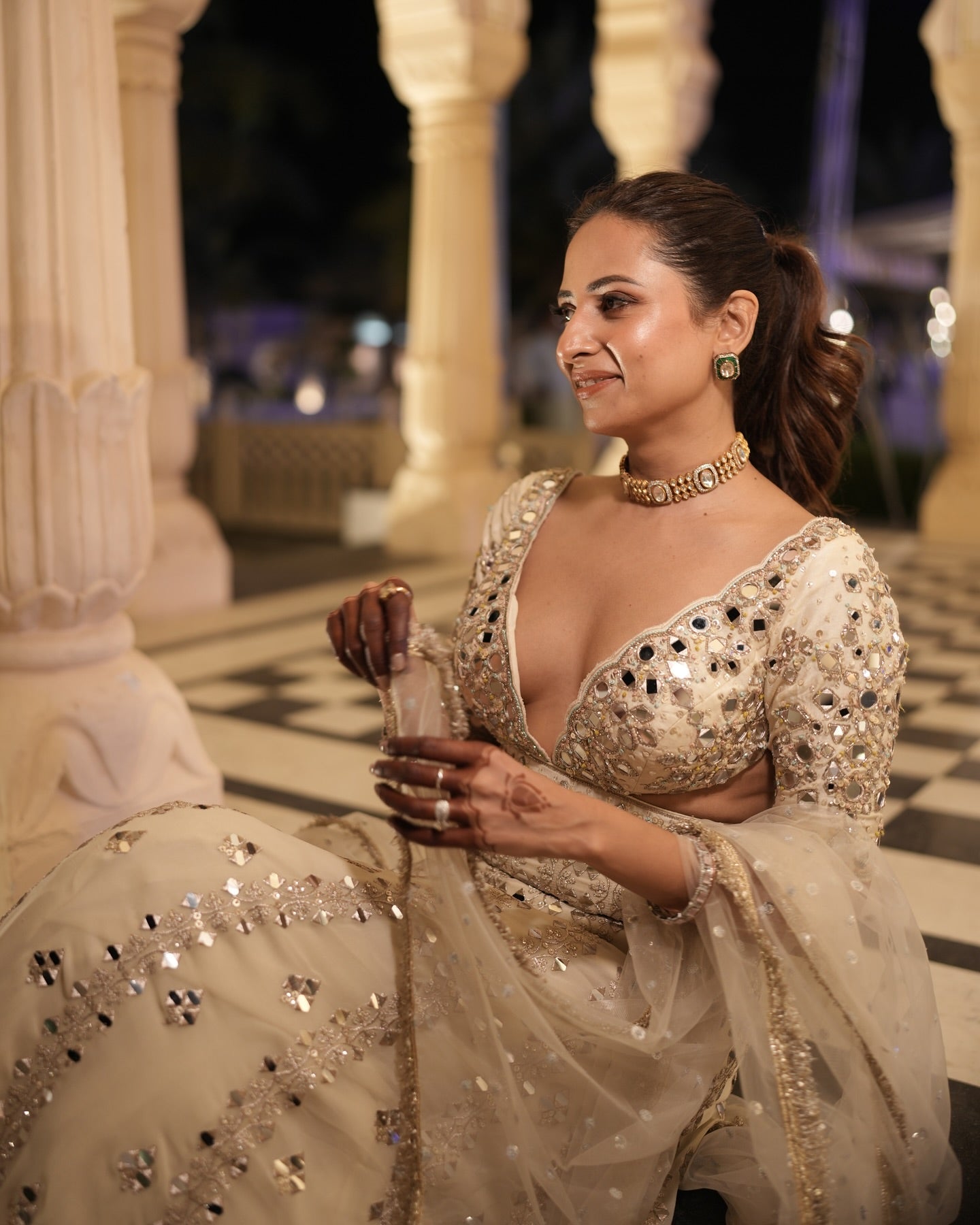 Aasmi Anarkali Set -Sargun Mehta