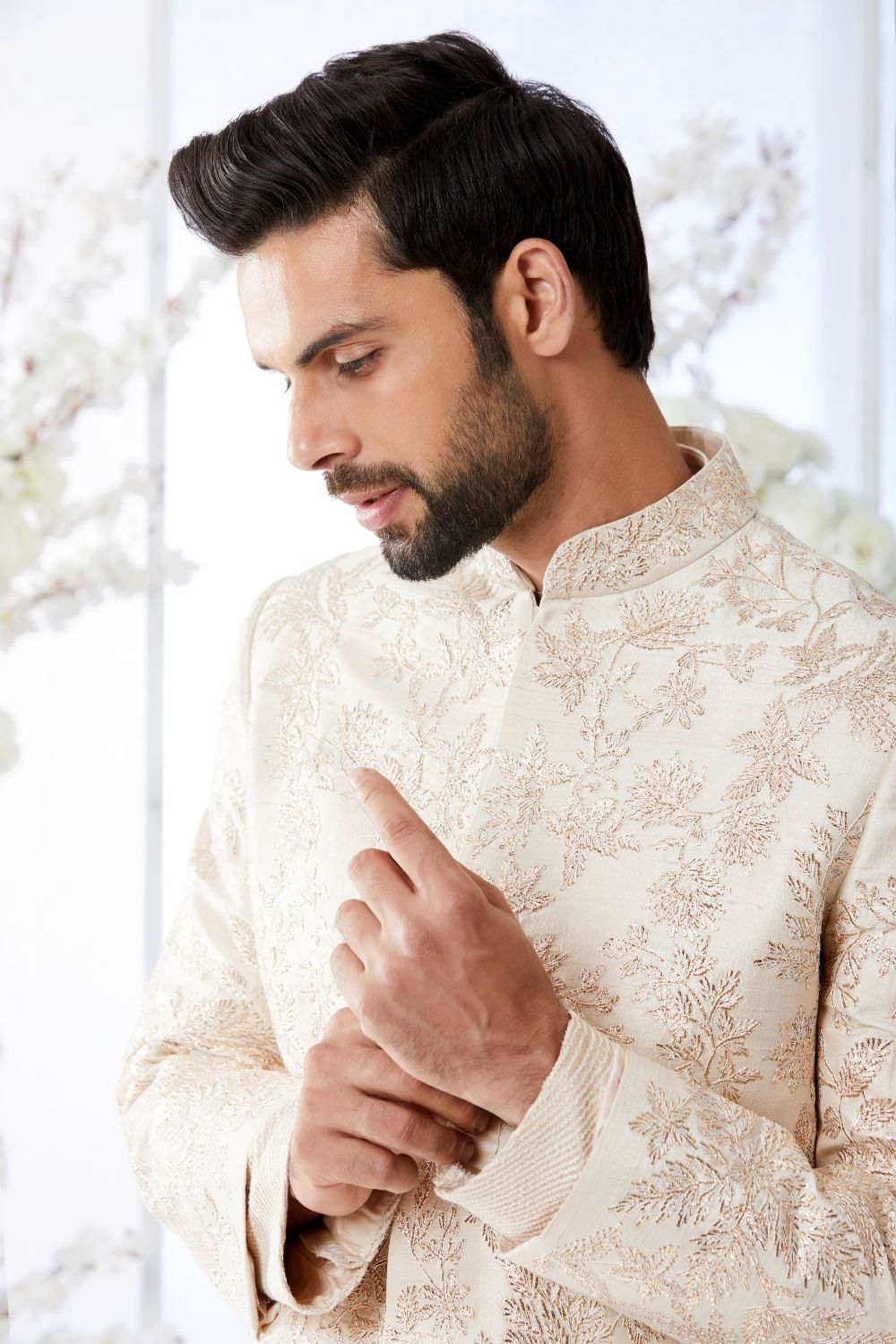 Rose Gold Sherwani Set