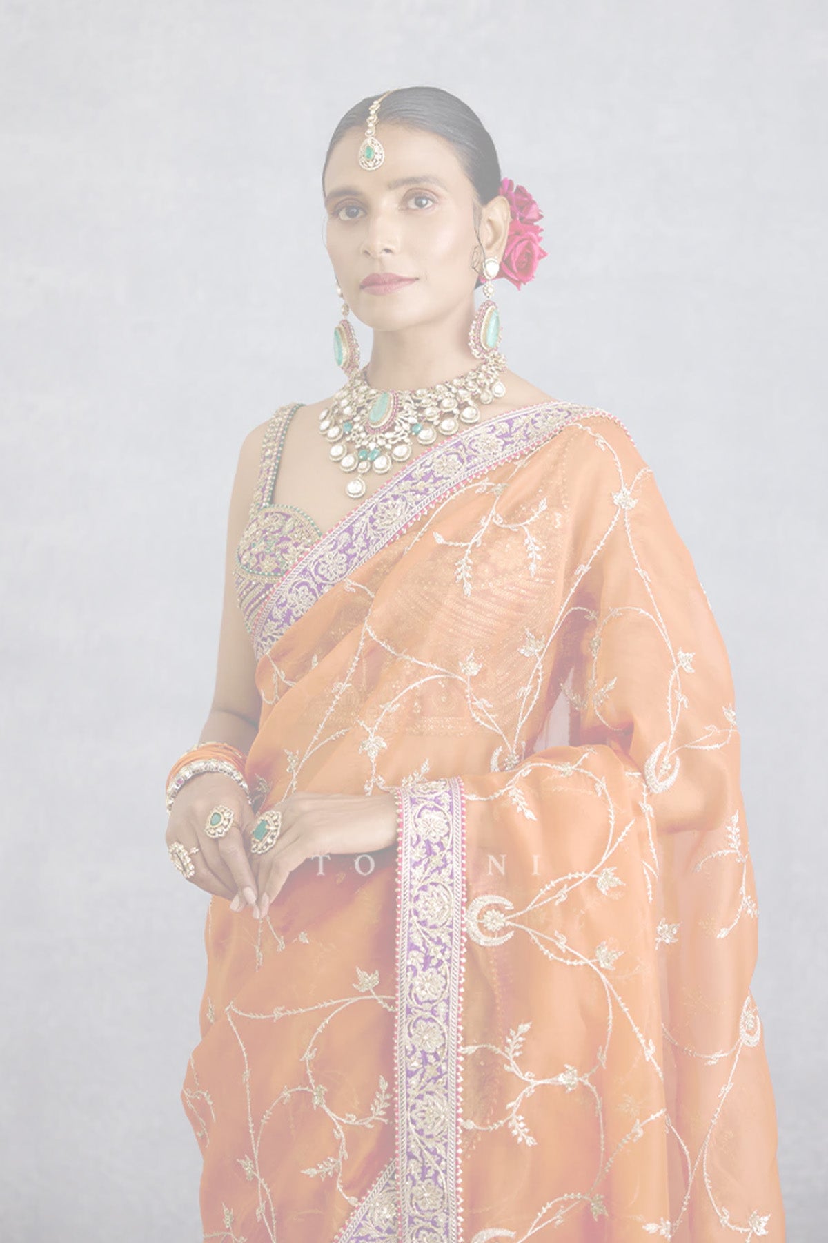 Zafrani Mehrma Saree