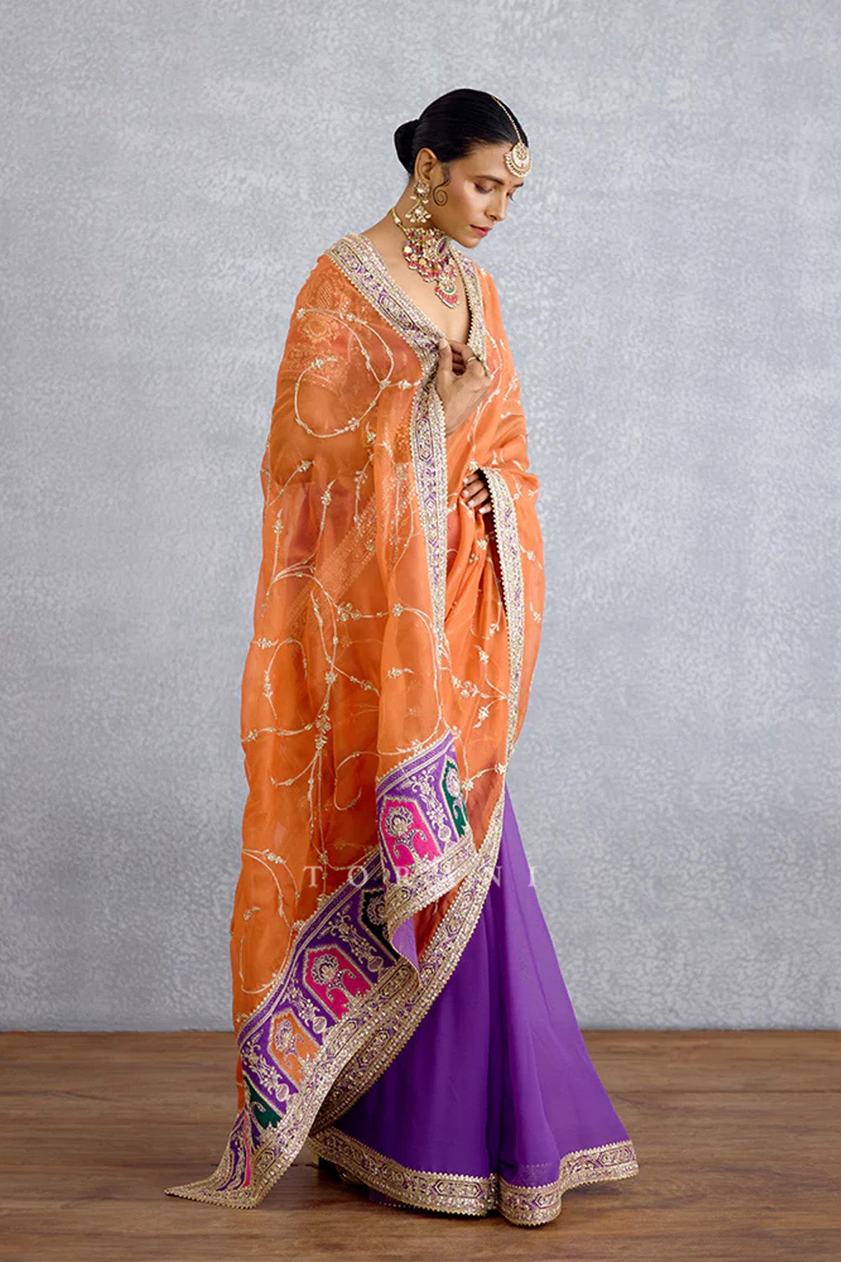 Zafrani Irfa Saree
