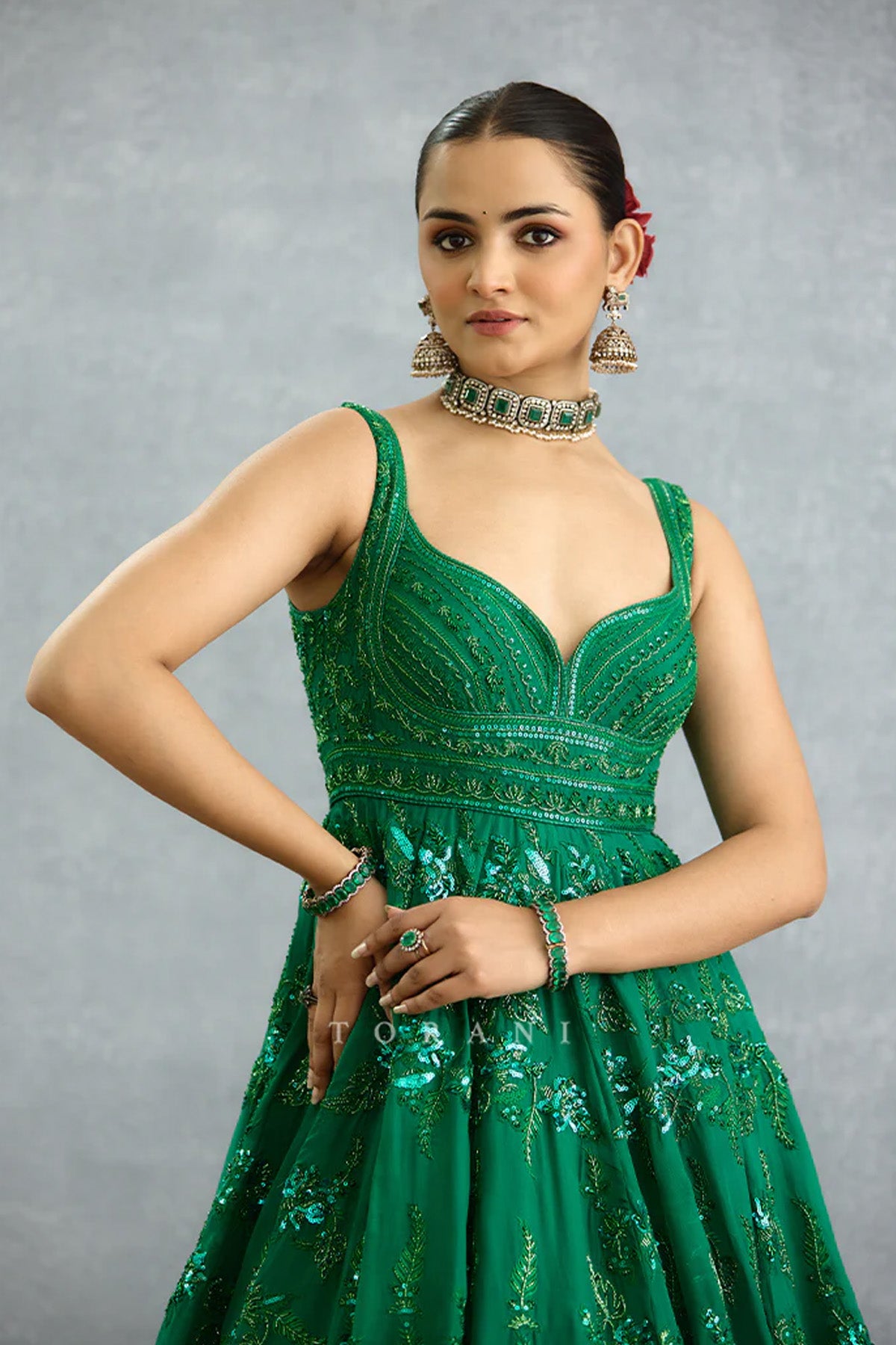 Parnabha Aruna Anarkali Set