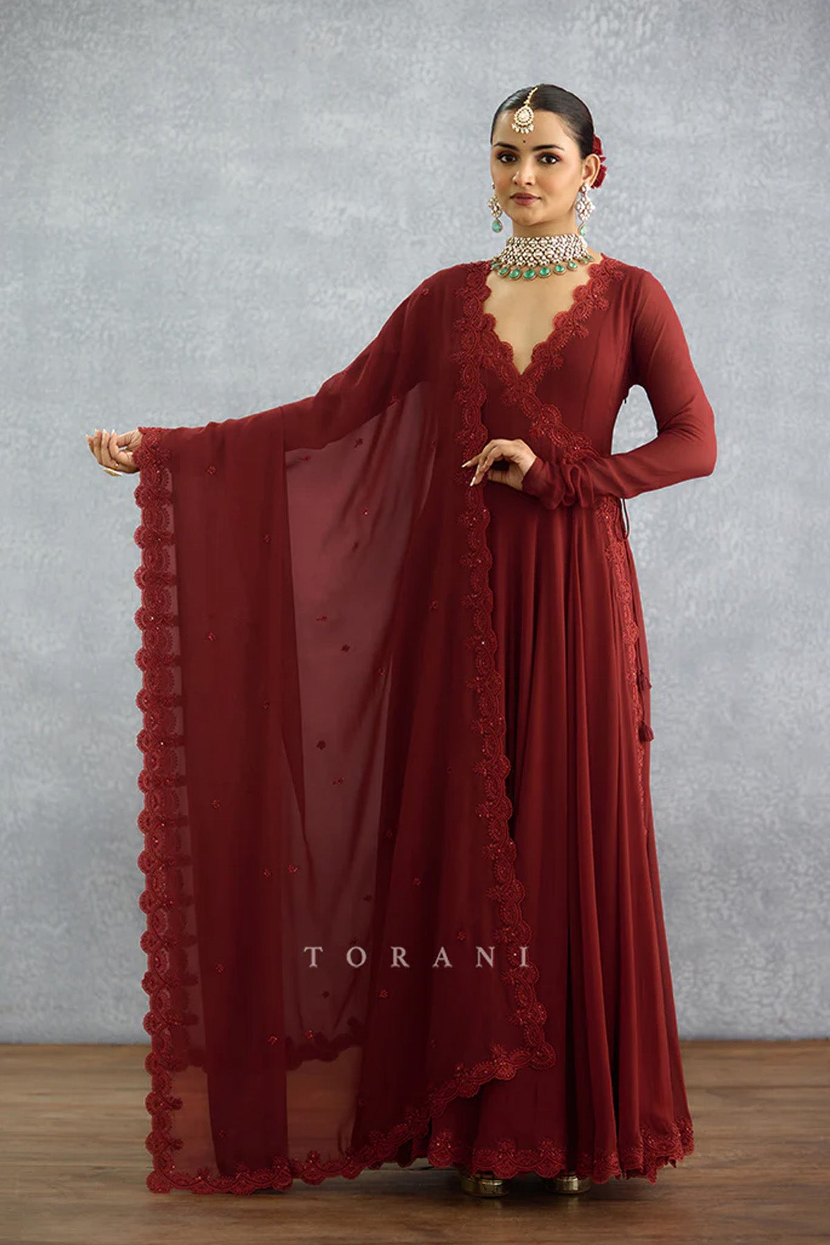 Laalima Prisha Anarkali Set