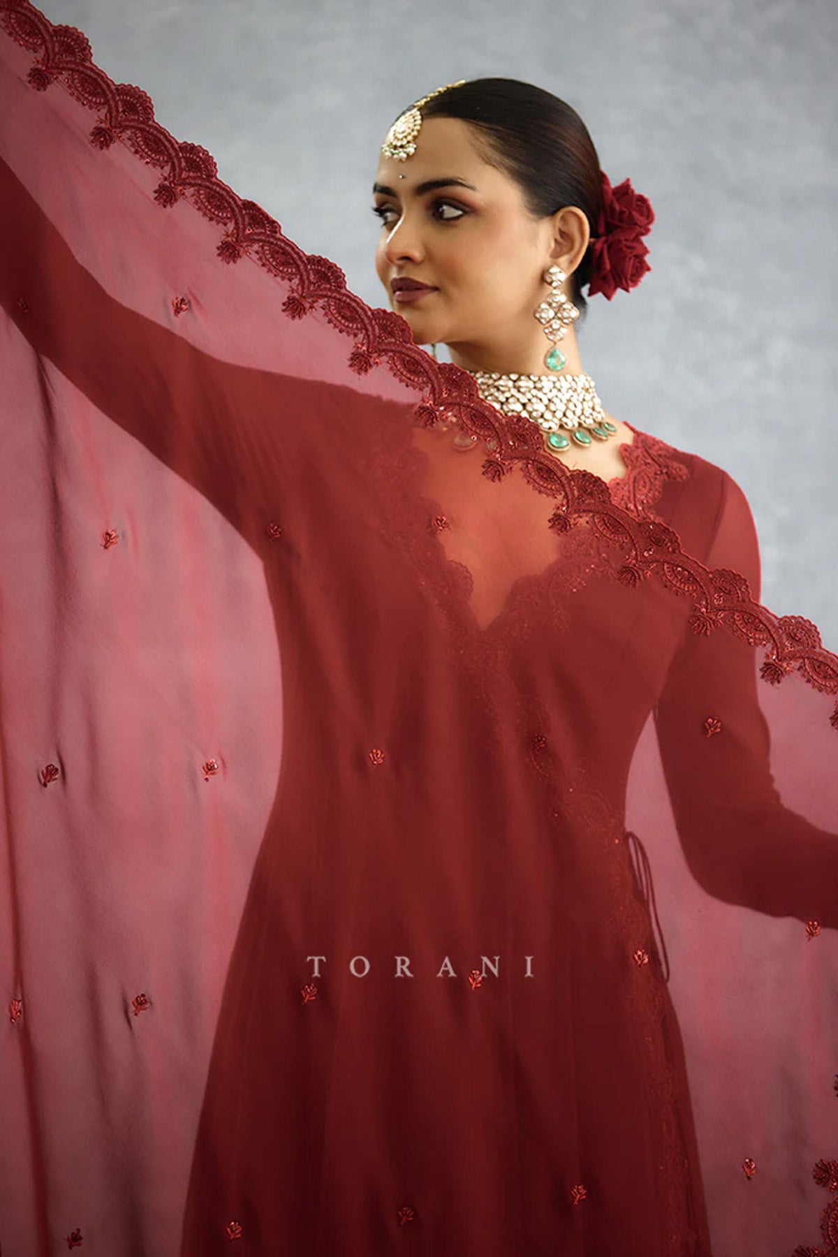 Laalima Prisha Anarkali Set