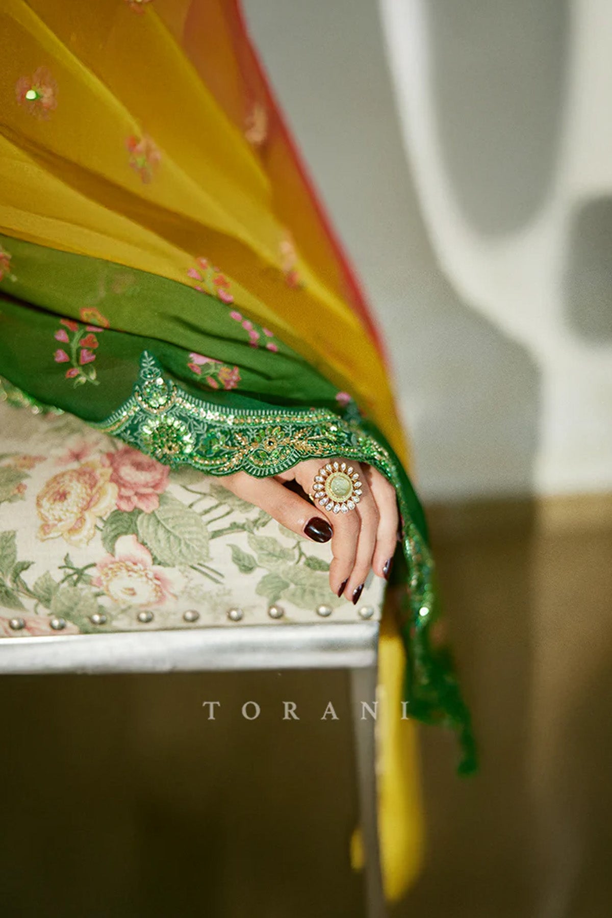 Mrunal Thakur in our Chitrangi Ziya Saree Set