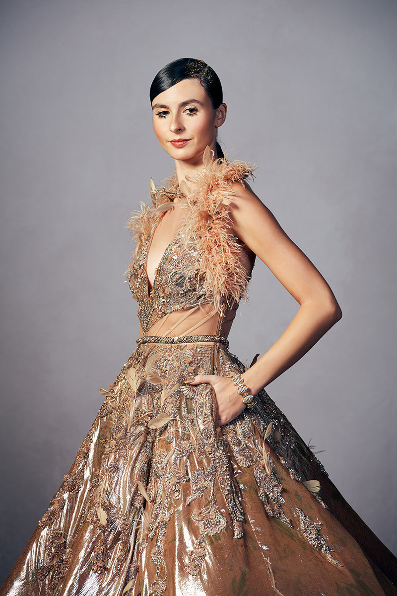 Cl Lurex Bridal Gown