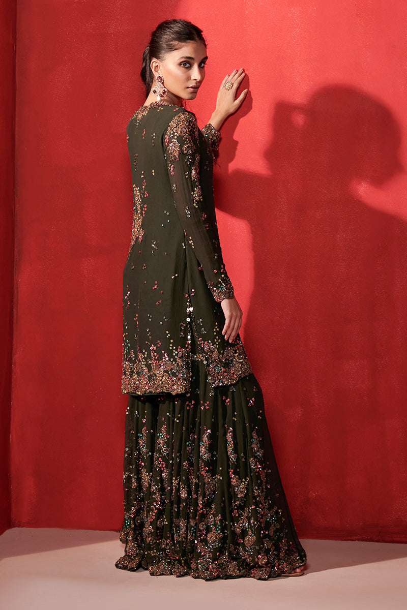 Claire Kurta And Sharara Set