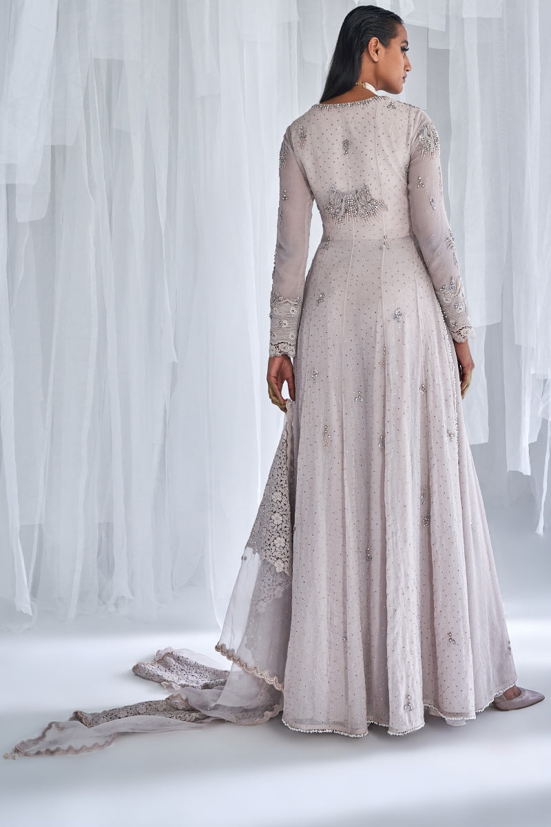 Nova Chiffon Kamdani Kurta Set