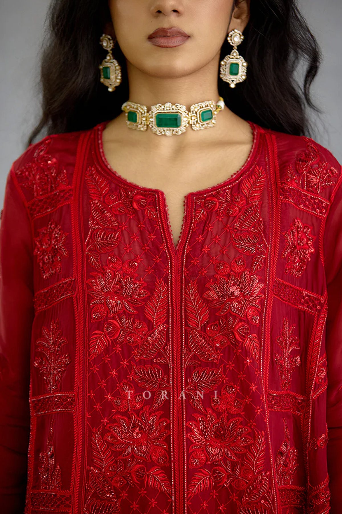 Surkh Samrina Kurta Set
