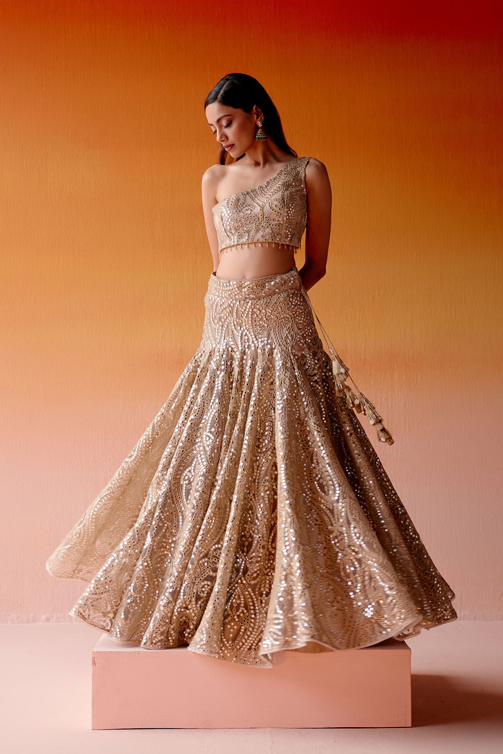 SLIM FIT LEHENGA SET