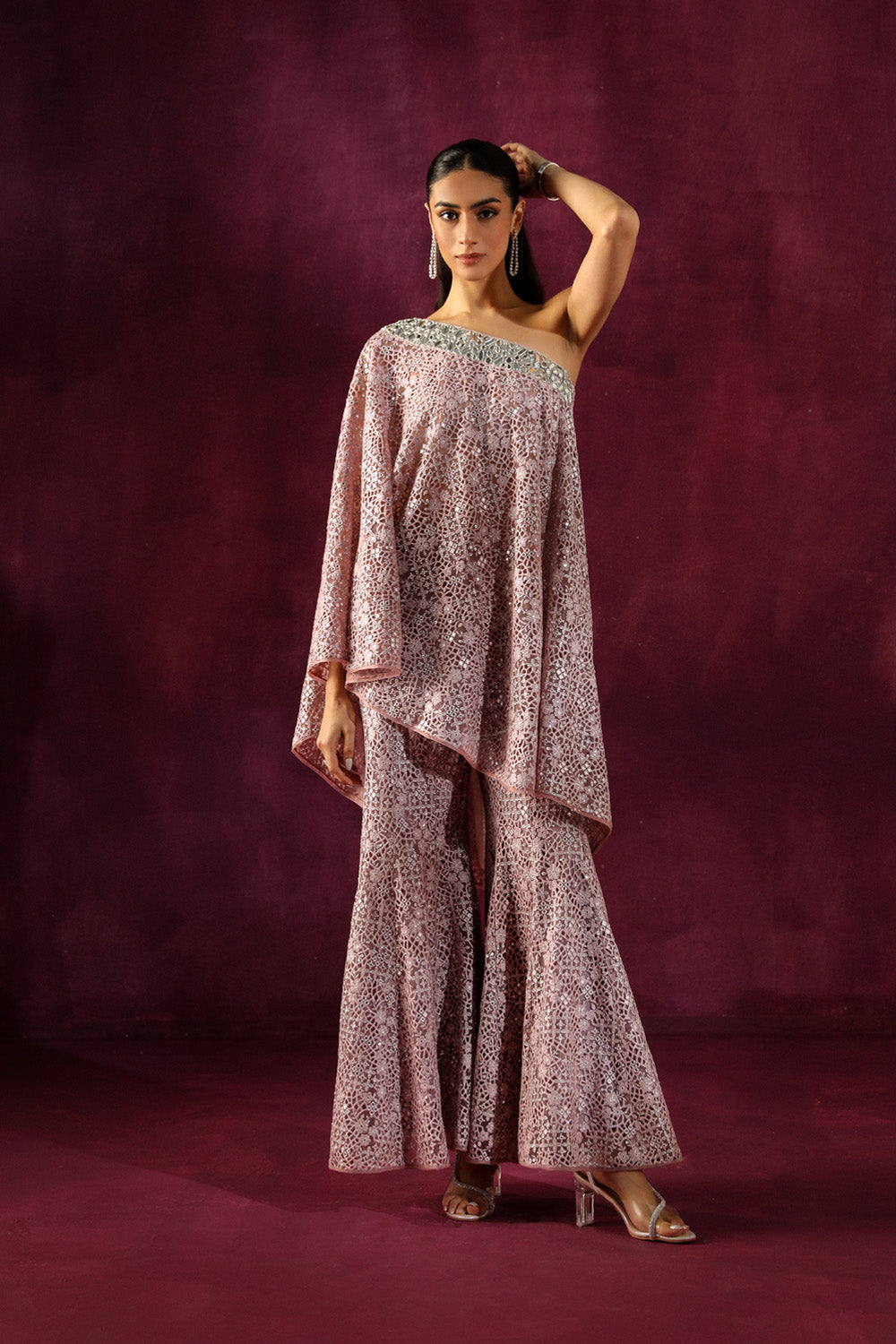 Lace Mirrorwork Bootcut
