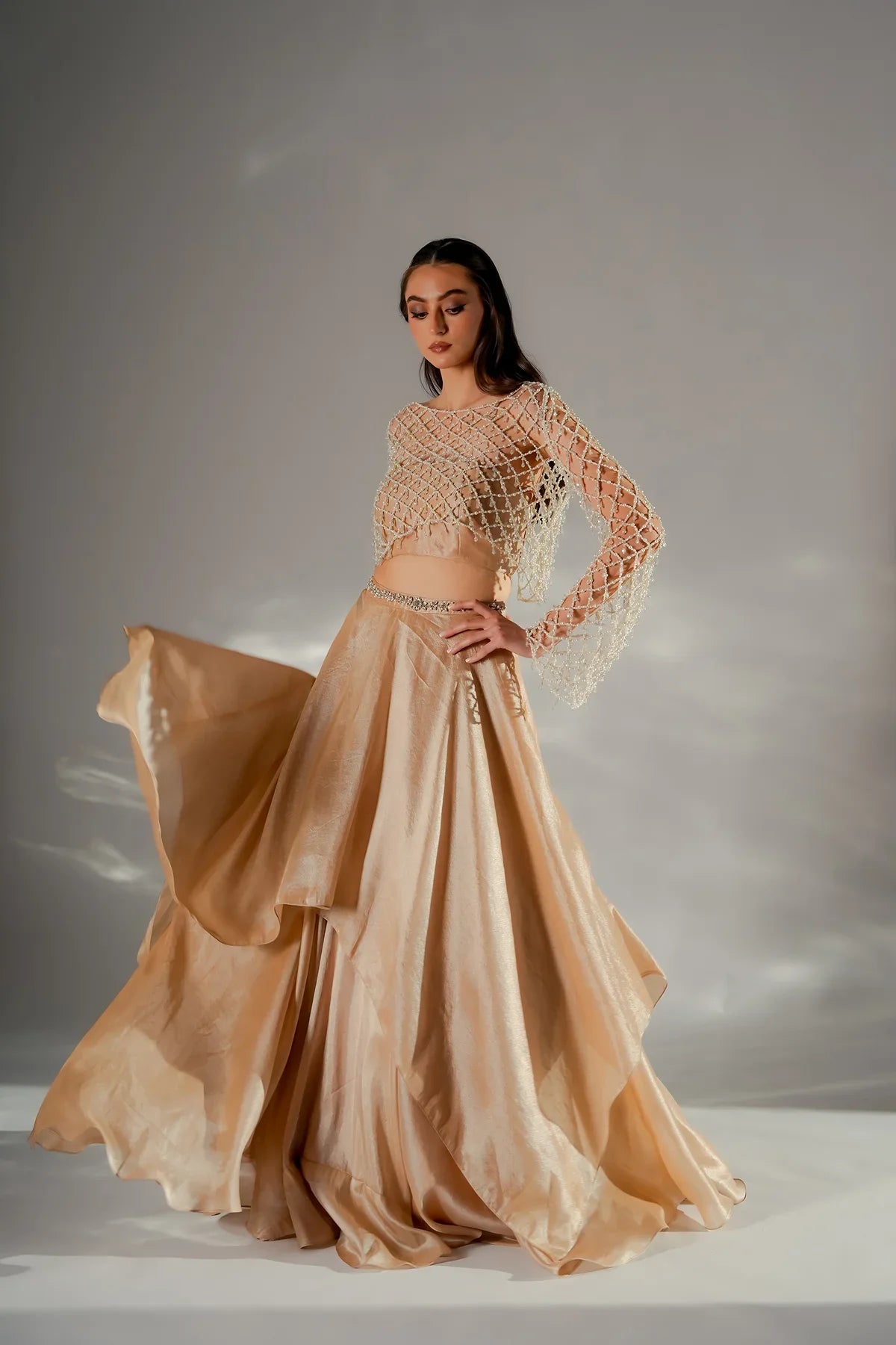 Celeste Drape skirt co-ord set