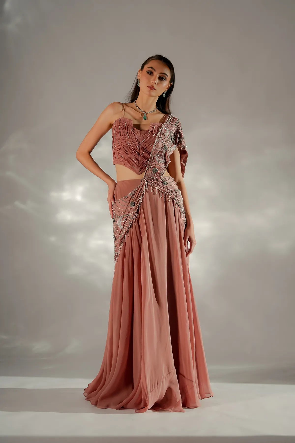 Moon veil Drape Saree