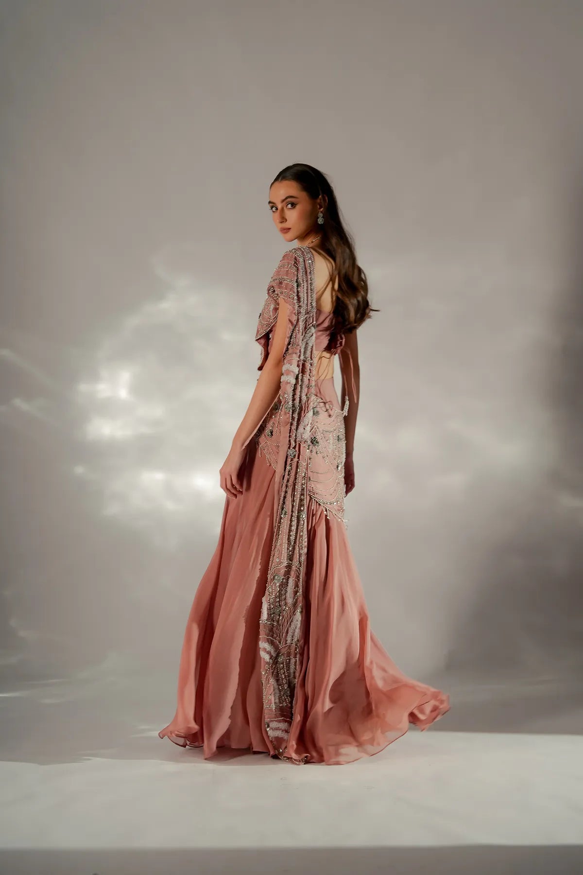 Moon veil Drape Saree