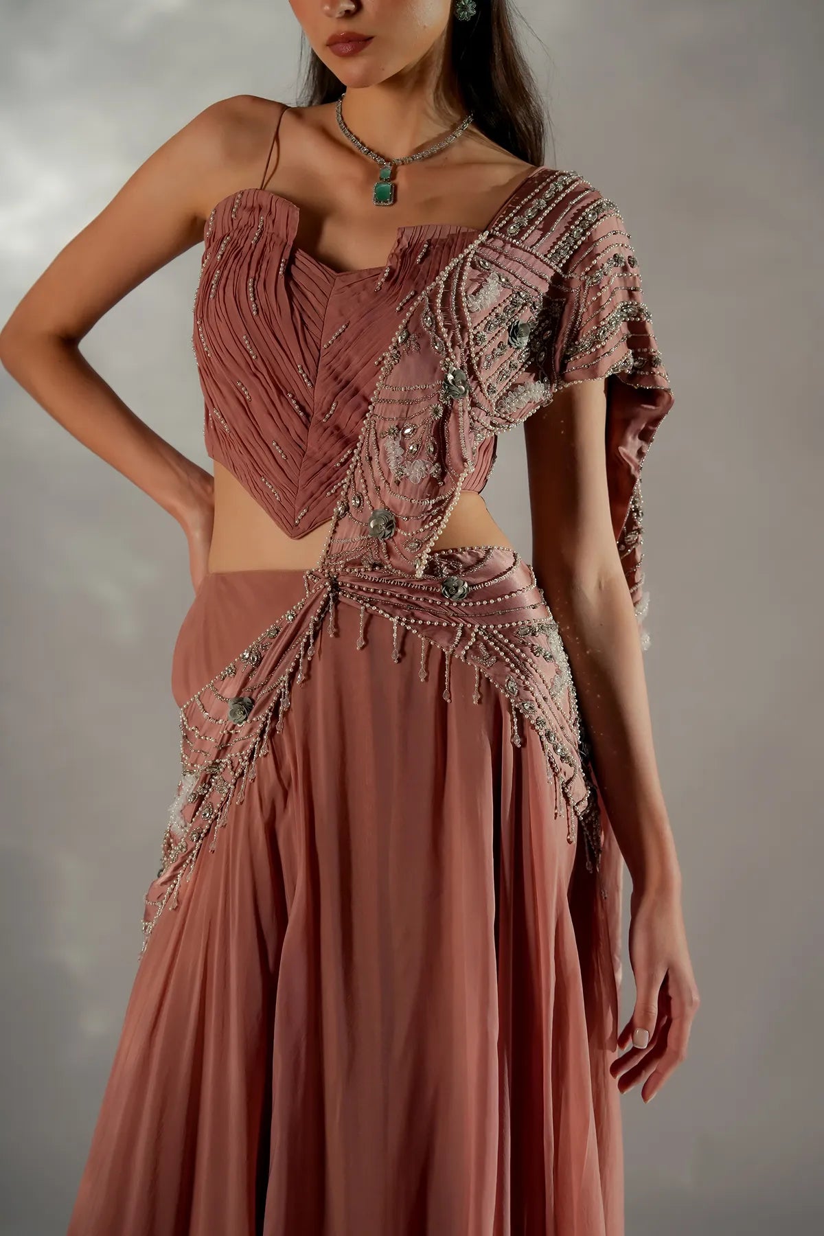 Moon veil Drape Saree
